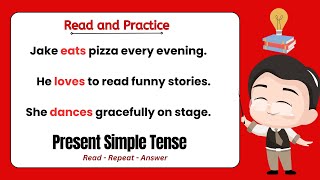 Present Simple Tense  KIDS Practice I ReadRepeatAnswer I with Teacher Jake [upl. by Nolan]