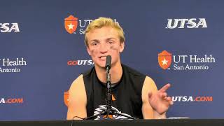 UTSA QB Owen McCown Postgame Interview 4827 Win Over UNT 111524 [upl. by Trini937]