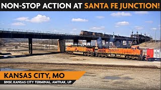 Santa Fe JunctionKansas City Missouri USA  Virtual Railfan LIVE [upl. by Wes]