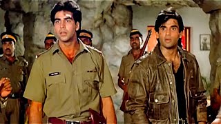 Dhokebazz Jindal Tu Anda Nahi Hai   Mohra Climax Scene  Suniel Shetty Akshya Kumar Action Scene [upl. by Ynatsyd]