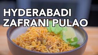 Hyderabadi Zafrani Pulao from Cheeni Kum [upl. by Esnahc]