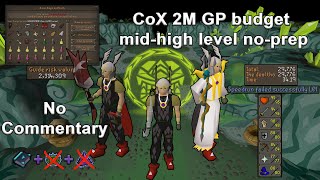 Chambers of Xeric Solo low budget no prep OSRS Raid 1 no commentary [upl. by Lola]