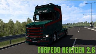 Scania Torpedo Nextgen 730 v26  V8 Open Pipe  Scotland  ETS 2 152 [upl. by Ennaul]