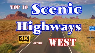 10 Best Scenic HIghways in Western US [upl. by Ziladnerb]