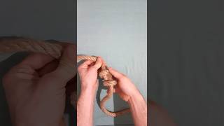 Double Overhand Knot  You Must Know knot shorts SurvivalSkills [upl. by Artnoed]