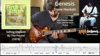 Genesis Firth of Fifth Steve Hackett Guitar Solo With TAB [upl. by Rednave]