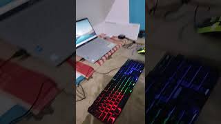 Full RGB gaming keyboard new setup Intex itkb334 full RGB mode review and light test [upl. by Eneluqcaj]