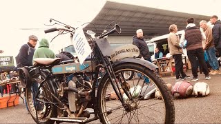 KEMPTON PARK Autojumble Motorcycles  Walking Along the Strip Looking at All Those Bikes For Sale… [upl. by Lesna]