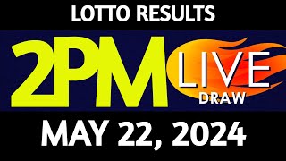 Lotto Result Today 200 pm draw May 22 2024 Wednesday PCSO LIVE [upl. by Eirojam]