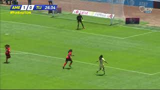 Gol de D Espinosa  América Femenil 1  0 Tijuana Femenil  LIGAMX Femenil  J14 CL19 [upl. by Marsden512]