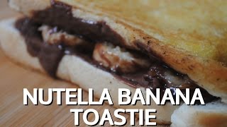 NUTELLA BANANA TOASTIE  Student Recipe [upl. by Carlye]