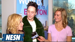 Johnny Weir Tara Lipinski All Business At World Figure Skating Championships [upl. by Jarrell]