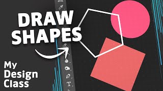 How to CREATE BASIC SHAPES in Photoshop [upl. by Politi53]