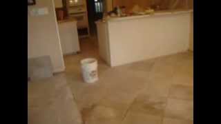 16X16 ceramic tile Diagnal install by Floors We Do [upl. by Triny]