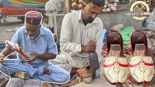 Crafting Heritage A StepbyStep Guide to Making Traditional Khussa Shoes Khussa Shoe from Pakistan [upl. by Suhpesoj551]