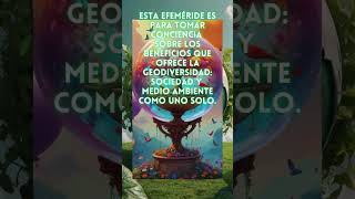 06 de Octubre  Día Internacional de la Geodiversidad🌍 efemerides shorts geodiversidad [upl. by Boycey]