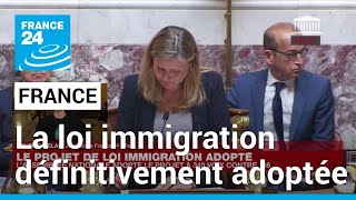 Adoption de la loi immigration  quotcest la fin dune séquence politique très intensequot [upl. by Emelin]