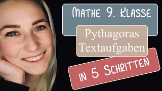 5 In 5 Schritten Pythagoras Textaufgaben lösen [upl. by Diogenes149]