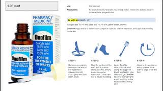 105 duofilm liquid salicylic acid lactic acid wart pharmacy counselling hmv osce mate [upl. by Attenod]