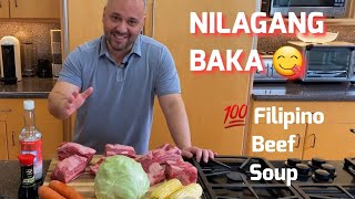 NILAGA  NILAGANG BAKA  Filipino Beef Soup  THE DAD BOD CHEF [upl. by Darelle713]