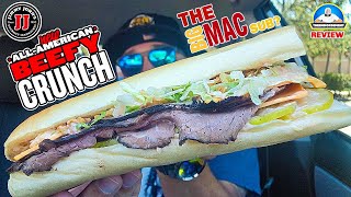 Jimmy Johns® AllAmerican Beefy Crunch Sub Review 🐄  The BIG MAC® Sub 🍔  theendorsement [upl. by Rose81]