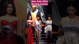 Miss Alexis Brooks Ms Iloilo 2024 Winning Answer missiloilo missuniverse [upl. by Omero]