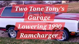 Lowering a 2wd Dodge Ramcharger [upl. by Einolem]