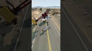 Realistic Highway Car Crashes 73 shorts beamngdrive [upl. by Ettessil628]