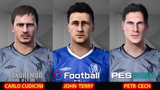 PES 2021  FREE DOWNLOAD FACE CHELSEA 2004  JOHN TERRY PETR CECH CARLO CUDICINI [upl. by Blandina]