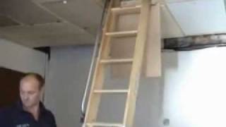 Timber 2 Section Loft Ladder [upl. by Yauq]