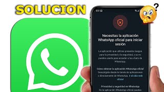 COMO Solucionar el ERROR de WHATSAPP PLUS 2024 ✅ Bien Explicado [upl. by Halullat]