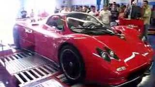 Pagani Zonda on the dyno [upl. by Barbey]