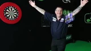 Gary Anderson scores 180 with one throw 😳 [upl. by Korrie302]