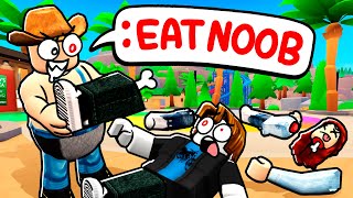 ROBLOX ADMIN EAT PEOPLE COMMANDS [upl. by Millman]