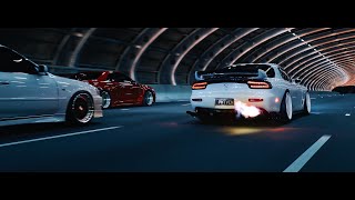 Midnight Run  Part II R34 GTRs FD RX7s S15 and more  4K [upl. by Felten]