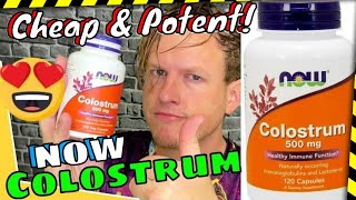 NOW Brand Colostrum The Affordable Capsule for Optimal Health and Wellness [upl. by Heisser]