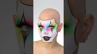 CRAZY NEON CLOWN MAKEUP REVEAL [upl. by Eeldivad439]