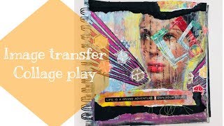 Packing Tape Image Transfer and Collage Play [upl. by Clare881]