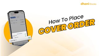 StepbyStep Guide Placing a Cover Order on Dhani Stocks App How to Place Cover Order [upl. by Eedahs]