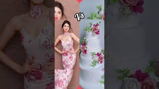 Ritika Badiani vs cake🎂song viralvideo love hindisong [upl. by Einhoj]