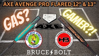 Hitting with the Axe Avenge Pro Flared 12quot and 13quot  Average Dudes Softball Slowpitch Bat Review [upl. by Crandale]