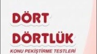 MEB TYT Dört Dörtlük Matematik syf121122 Test 3 üslüsayılarmatematik yks2024 [upl. by Allerim]