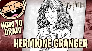 How to Draw HERMIONE GRANGER Harry Potter Movie Series  Narrated Easy StepbyStep Tutorial [upl. by Carin]