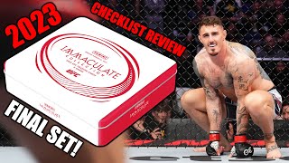 2023 UFC Immaculate Checklist Review [upl. by Berti]