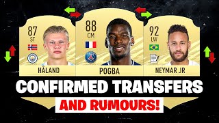 FIFA 21  NEW CONFIRMED TRANSFERS amp RUMOURS  FT HAALAND POGBA NEYMAR etc [upl. by Eleumas479]