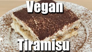 The BEST Vegan Tiramisu Recipe Light amp Creamy [upl. by Zacek]