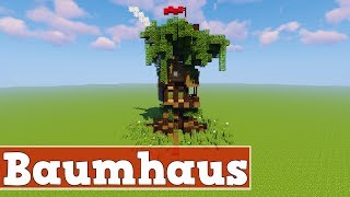 Wie baut man ein schönes Baumhaus in Minecraft  Minecraft Baumhaus Bauen Deutsch [upl. by Ignacius]