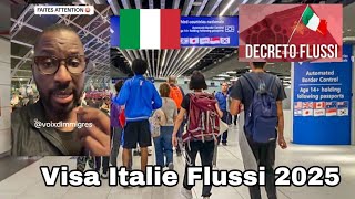 Visa Décret Flussi 2025 en Italie préinscription et les dossiers en wolof [upl. by Analli763]