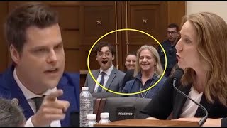 Crowd erupts laughing as witness HUMILIATES Matt Gaetz at hearing [upl. by Haraf]