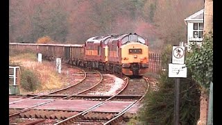 3740837418 at Crediton on Meldon Quarry to Westbury Stone Train 290801 [upl. by Nynahs577]